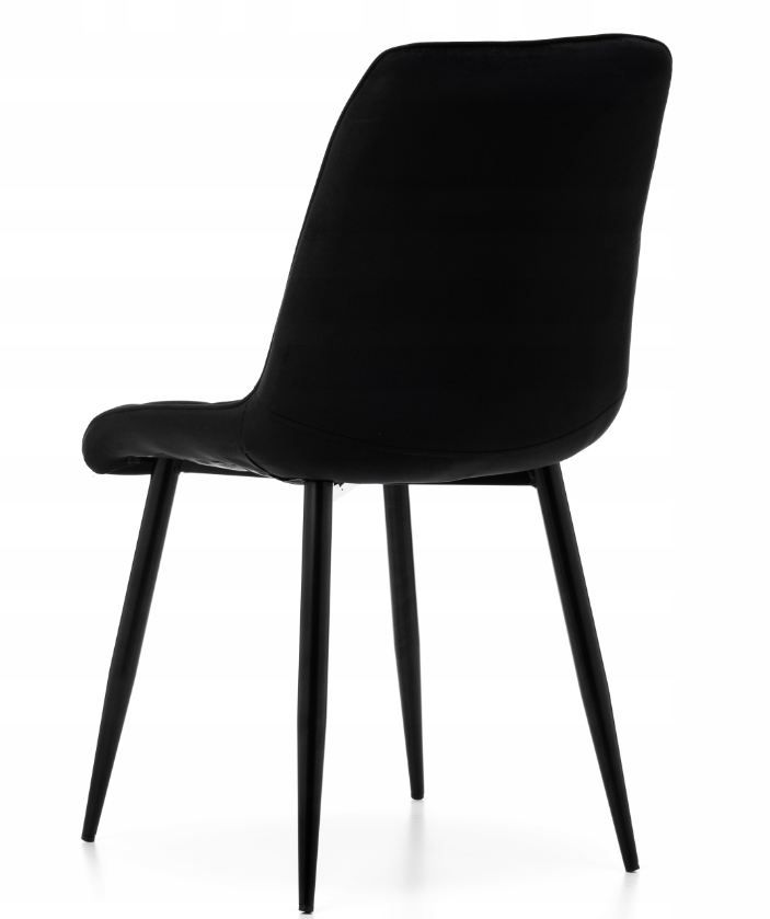 KRZESŁO CHIC VELVET CZARNY STELAŻ/CZARNY SIGNAL