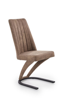 Krzesło K338 BRĄZOWE ECO SKÓRA STAL K-338 HALMAR