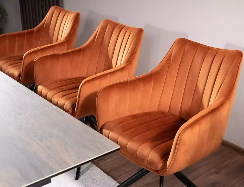 Krzesło AZALIA VELVET - cynamonowe SIGNAL