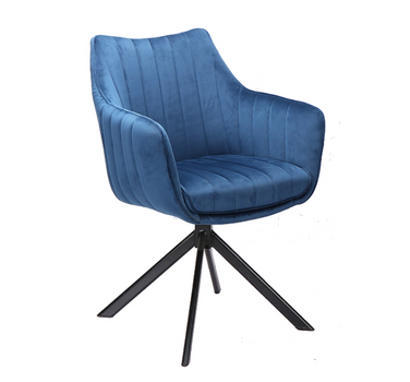 KRZESŁO GRANATOWE VELVET AMADIO AKA50