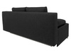 Sofa Street IV funkcja spania czarna kanapa welurowa