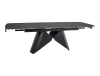 Stół Rozkładany ARMANDO (160-240)x90 Czarny Mat Nowoczesny Stylowy SIGNAL
