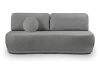 Sofa Centaur z funkcją spania i pojemnikiem szara BRW, Black Red White
