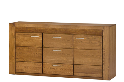 KOMODA VELVET 47 2D3S SZYNAKA MEBLE DĄB RUSTICAL