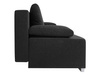 Sofa Street IV funkcja spania czarna kanapa welurowa