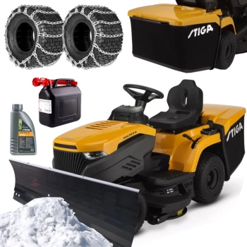 Traktor Stiga Estate 398 W SE PŁUG 110cm + ŁAŃCUCHY