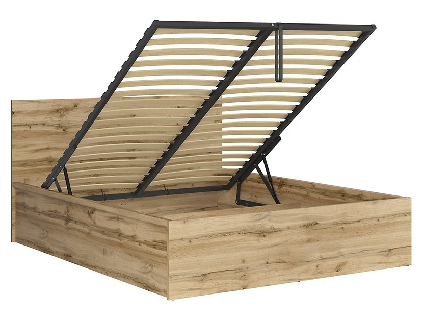 Łóżko Tetrix z pojemnikiem 160x200 dąb wotan BRW