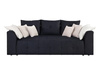 Sofa Tapicerowana Kanapa Royal IV czarna funkcja spania Black Red White BRW