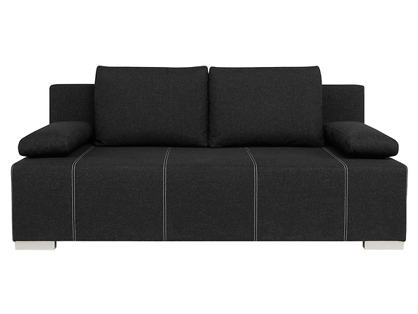 Sofa Street IV funkcja spania czarna kanapa welurowa