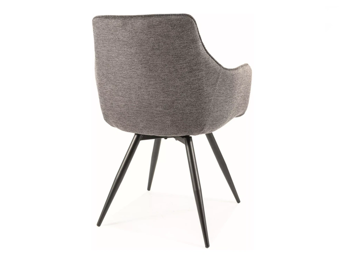 KRZESŁO BALLO BREGO STELAŻ CZARNY / CIEMNY SZARY