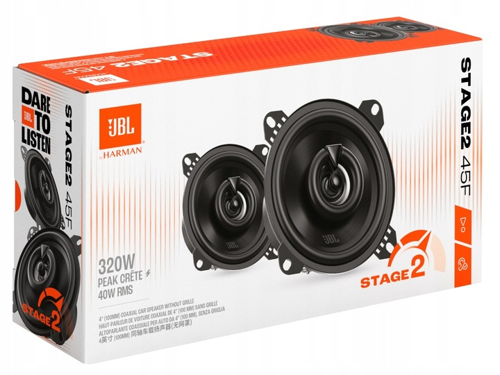 JBL Stage2 45F | 4" 320W | 10 cm / 100 mm Głośniki Samochodowe 2-Drożne