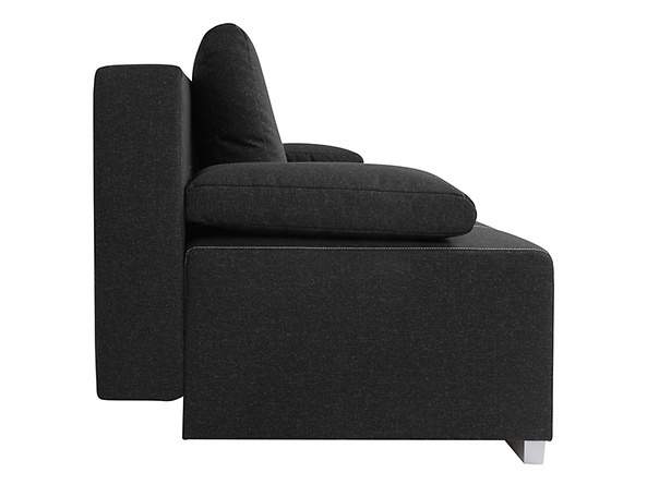 Sofa Street IV funkcja spania czarna kanapa welurowa