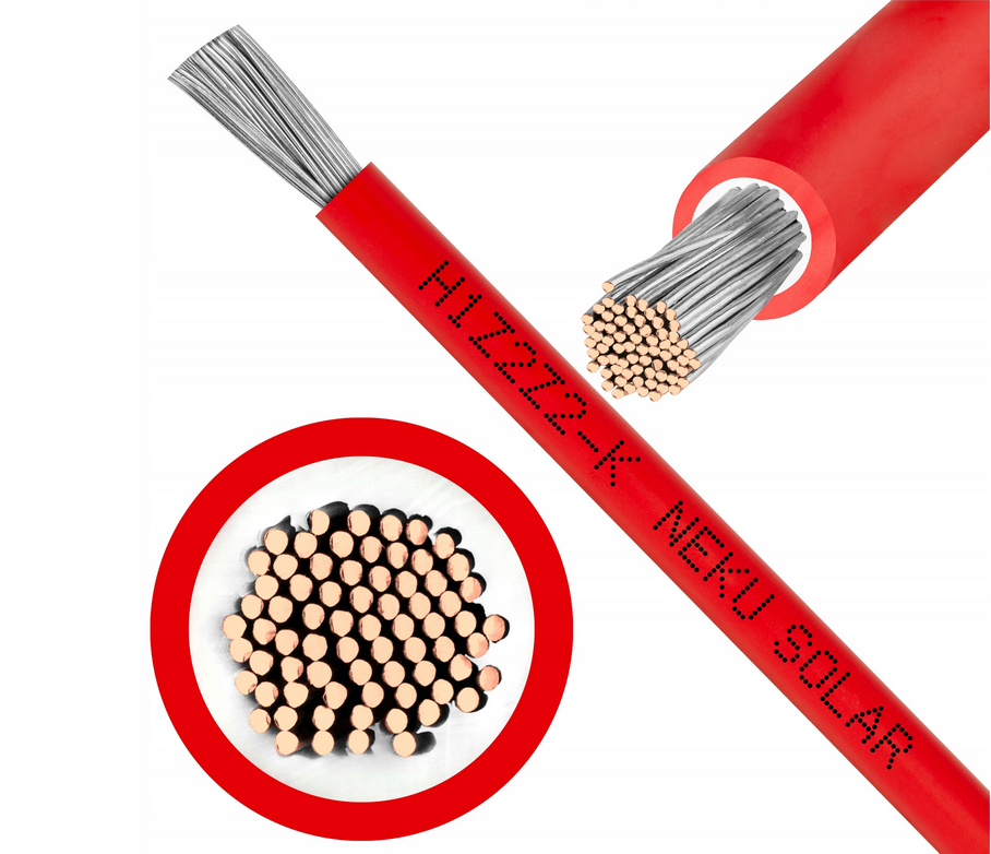 Przewód H1Z2Z2-K 6MM 2 Czerwony