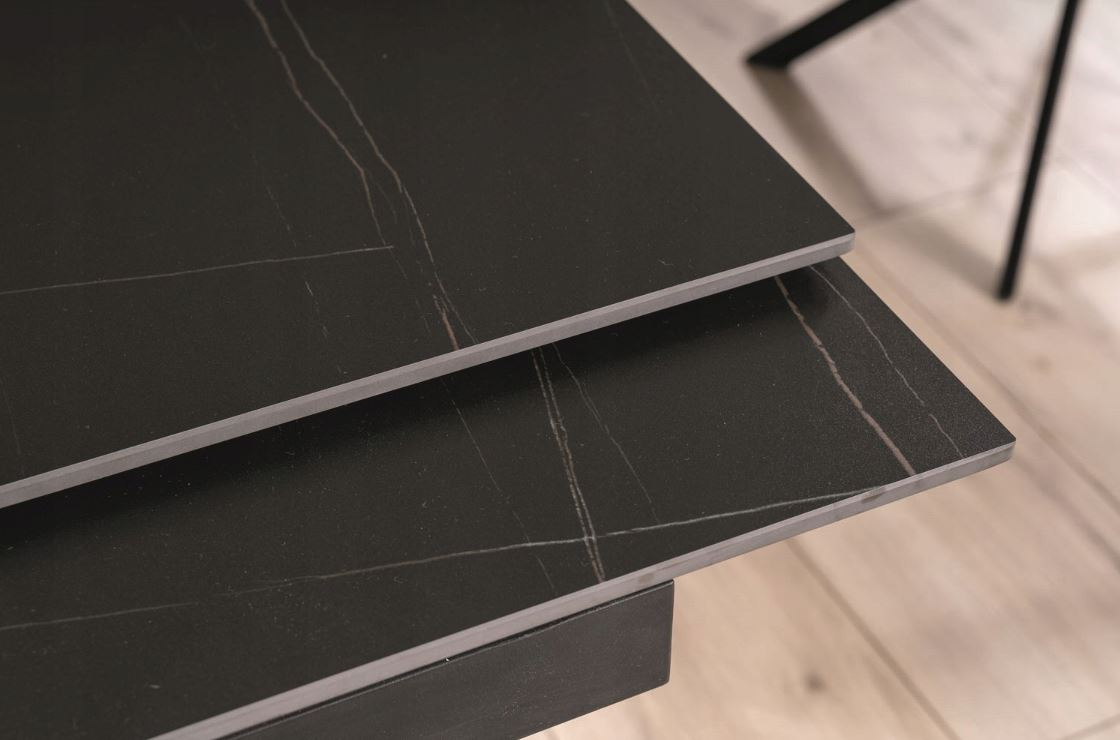 Stół Genesis Czarny / Czarny/Jesion 160(220)X90 SIGNAL