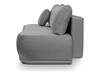 Sofa Centaur z funkcją spania i pojemnikiem szara BRW, Black Red White