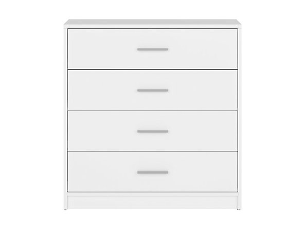 Komoda szafka biała 80cm szuflady Nepo Plus Black Red White, BRW