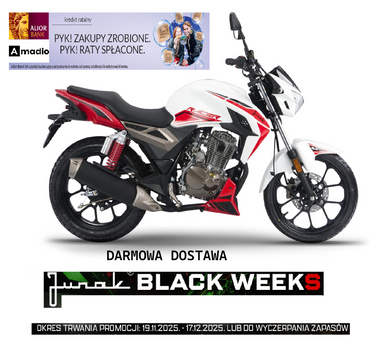 Motocykl Junak RACER 125 - 125 cm3 - Transport GRATIS. Prawdziwe raty 0%