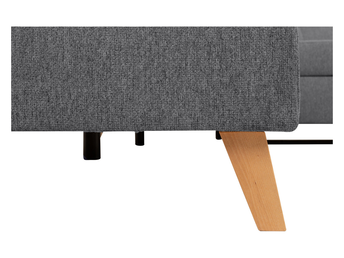 Narożnik lewostronny Lars rozkładany z pojemnikiem antracytowy  BRW