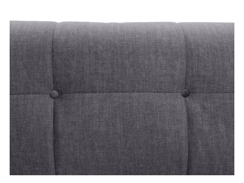 Sofa trzyosobowa Torent rozkładana z pojemnikiem welurowa szara BRW