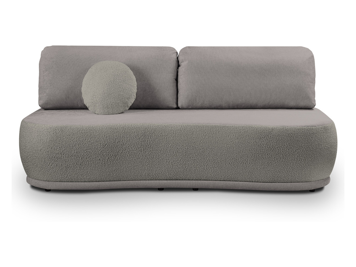 Sofa Centaur z funkcją spania i pojemnikiem jasnoszara BRW, Black Red White