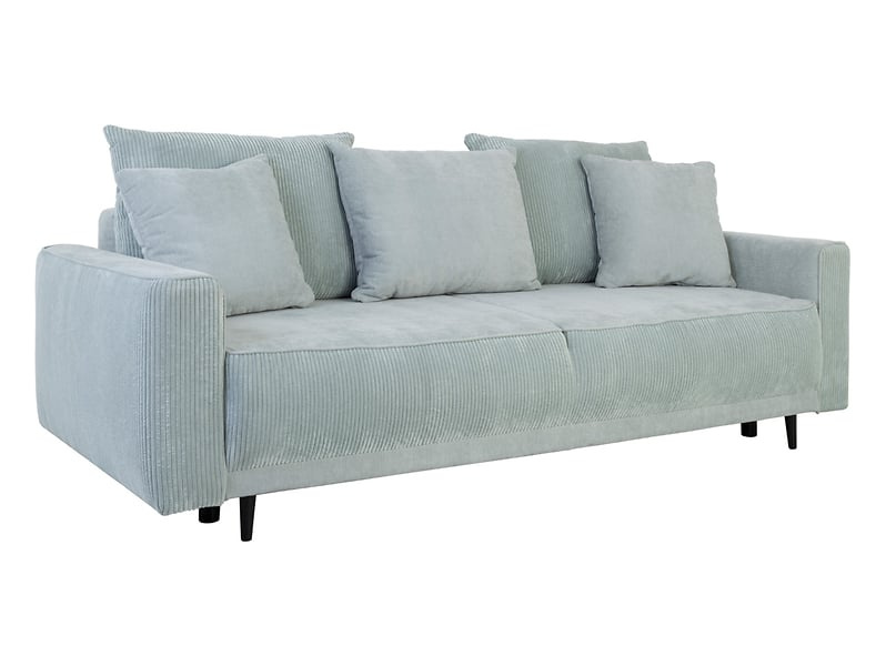 Sofa trzyosobowa Larisa rozkładana pojemniki miętowa BRW Black Red White