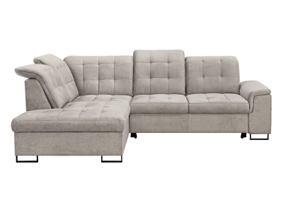 Narożnik lewostronny Aragon rozkładany Beżowy BRW, Black Red White