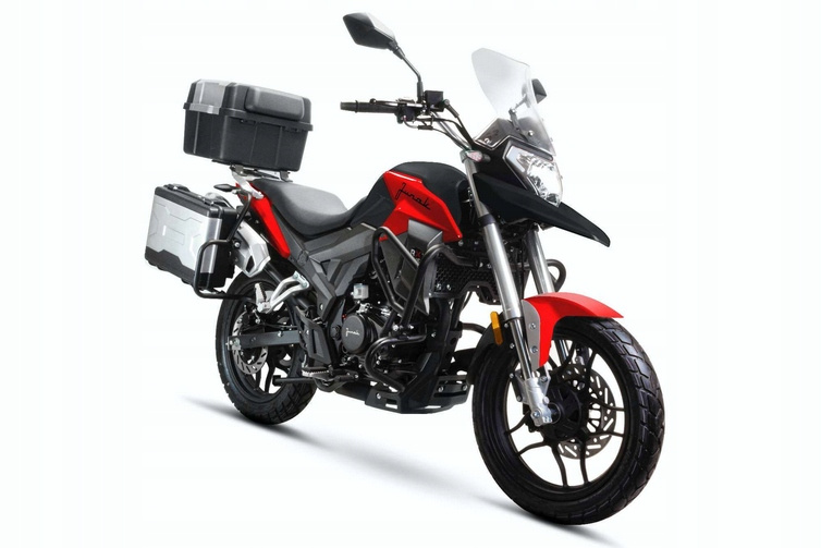 Motocykl Junak RX ONE - 125 cm3 - ABS - Czarno-czerwony, Transport GRATIS. Prawdziwe raty 0%