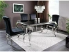KRZESŁO VELVET CZARNY/CHROM AMADIO AKP12