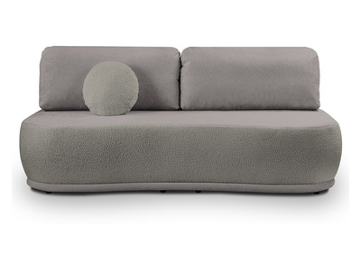 Sofa Centaur z funkcją spania i pojemnikiem jasnoszara BRW, Black Red White