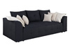 Sofa Tapicerowana Kanapa Royal IV czarna funkcja spania Black Red White BRW
