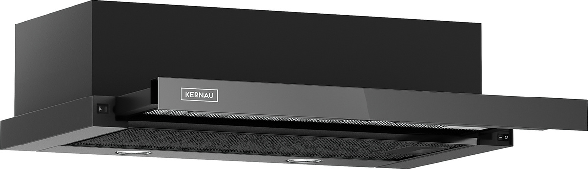 Okap Teleskopowy Kernau KTH 10.164 B Czarny