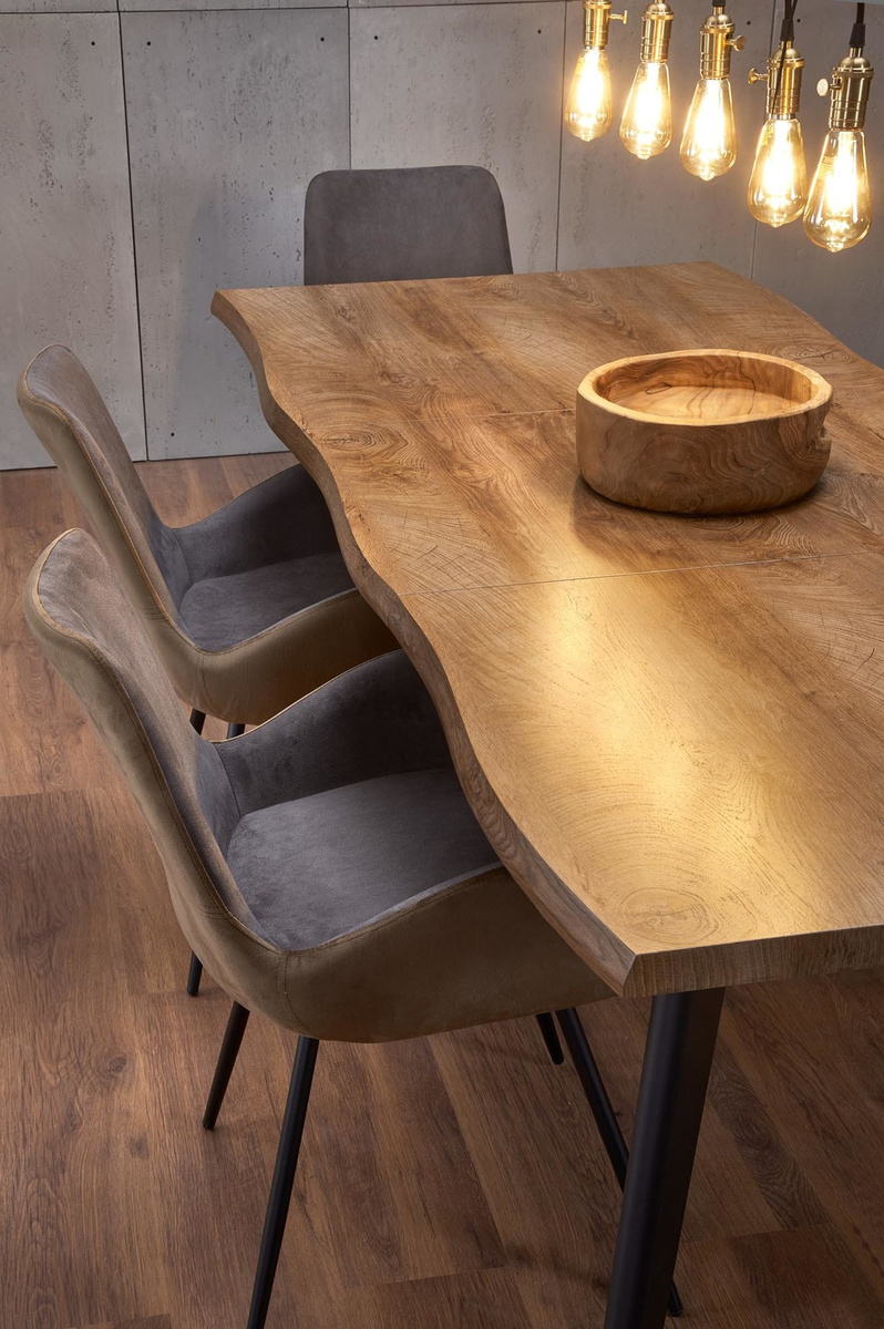 Stół DICKSON 120x80 dąb naturalny LOFT Halmar