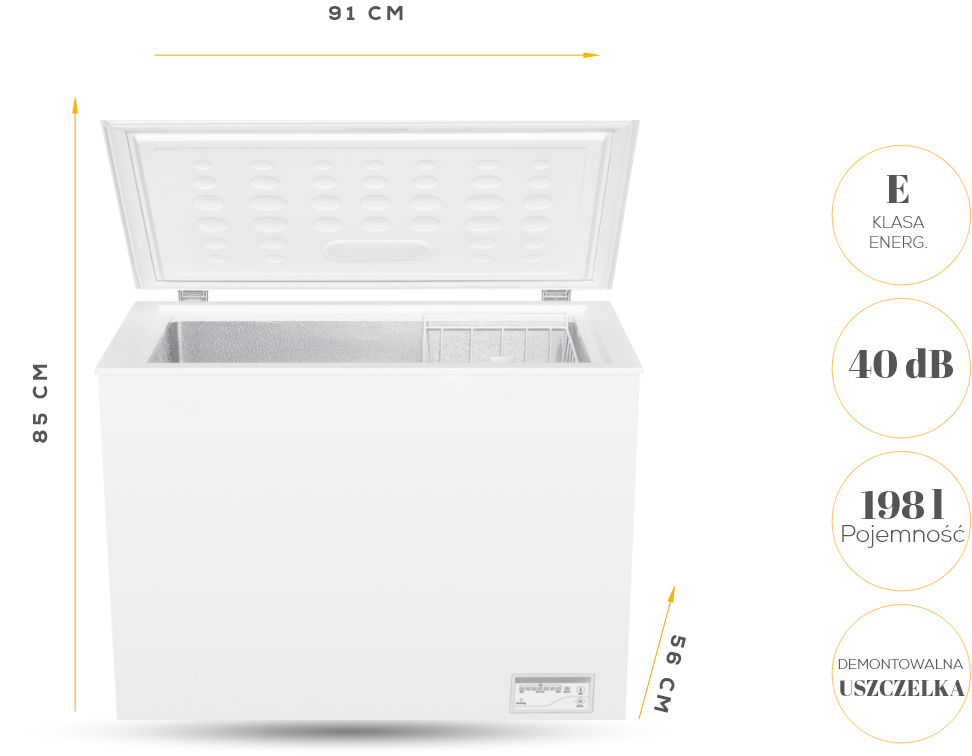 Zamrażarka Kernau KFCF 2003.1 EW netnet
