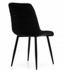 KRZESŁO CHIC VELVET CZARNY STELAŻ/CZARNY SIGNAL