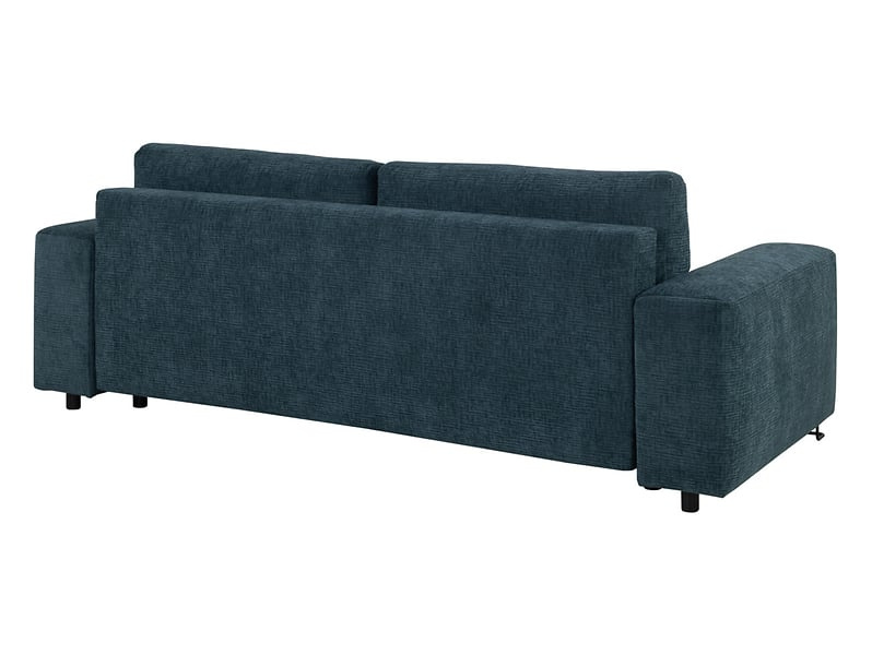 Sofa trzyosobowa rozkładana Kizo turkusowa z pojemnikiem na pościel BRW