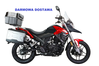 Motocykl Junak RX ONE - 125 cm3 - ABS - Czarno-czerwony, Transport GRATIS. Prawdziwe raty 0%