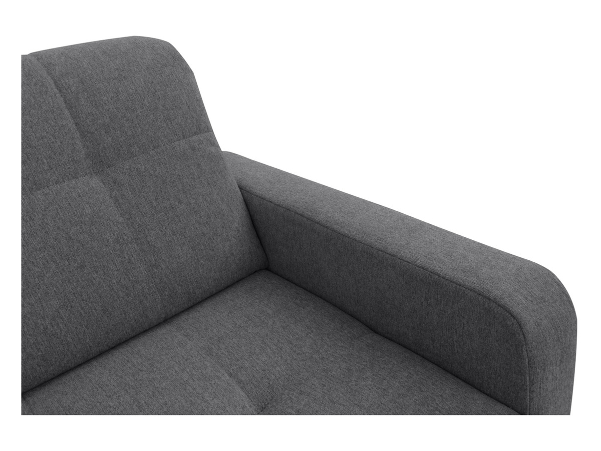 Narożnik lewostronny Lars rozkładany z pojemnikiem antracytowy  BRW