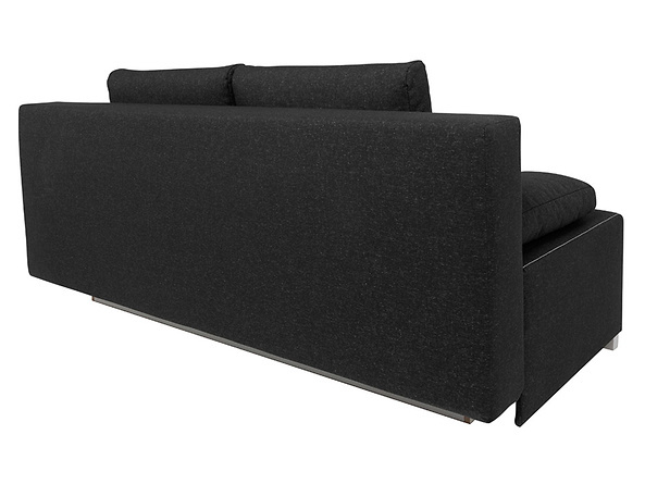 Sofa Street IV funkcja spania czarna kanapa welurowa