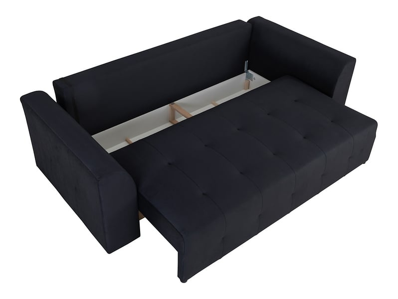 Sofa Tapicerowana Kanapa Royal IV czarna funkcja spania Black Red White BRW
