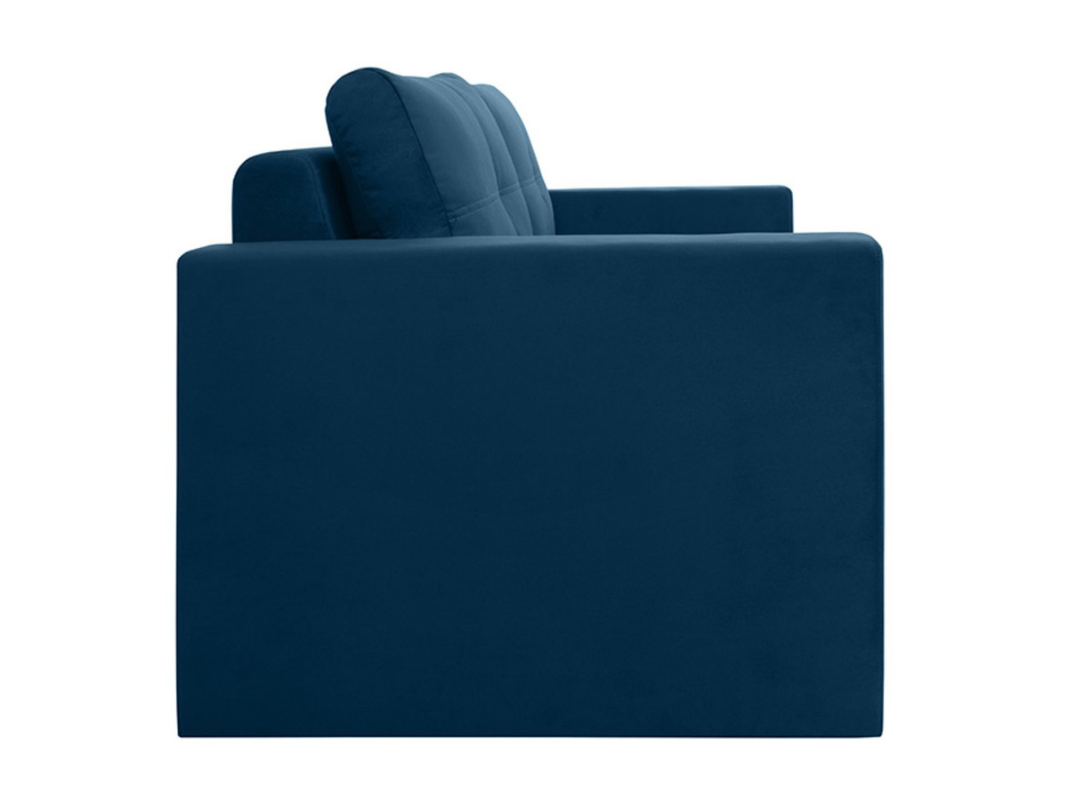 Sofa dwuosobowa Bunio III rozkładana z pojemnikiem niebieska BRW