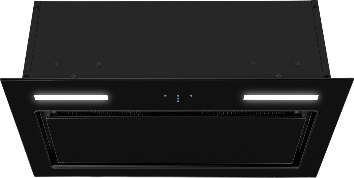 Okap do zabudowy czarny szklany KERNAU KBH 0555 B BLDC GLASS 55cm