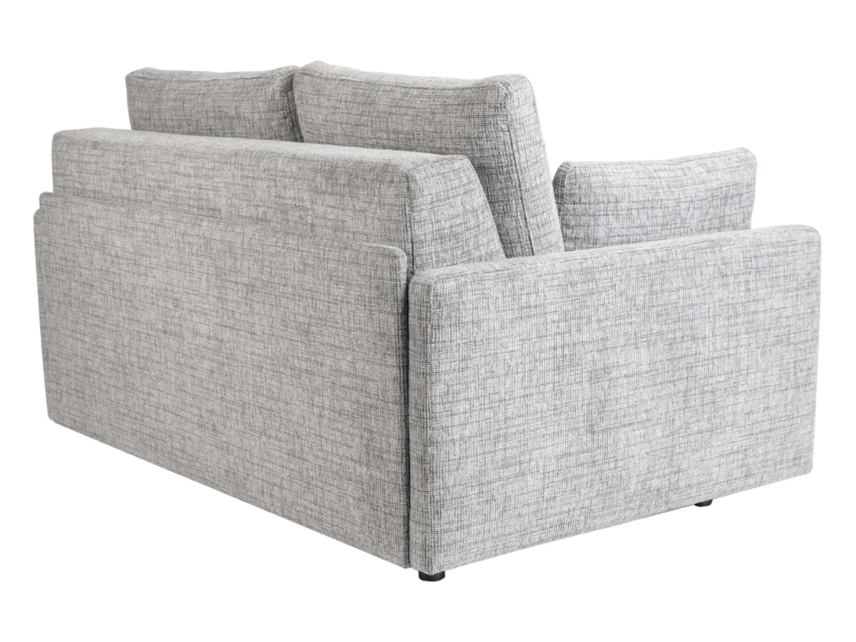 Sofa dwuosobowa Amalia rozkładana z pojemnikiem szara BRW, Black Red White