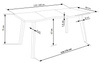 Stół DICKSON 120x80 dąb naturalny LOFT Halmar