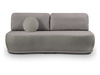 Sofa Centaur z funkcją spania i pojemnikiem jasnoszara BRW, Black Red White
