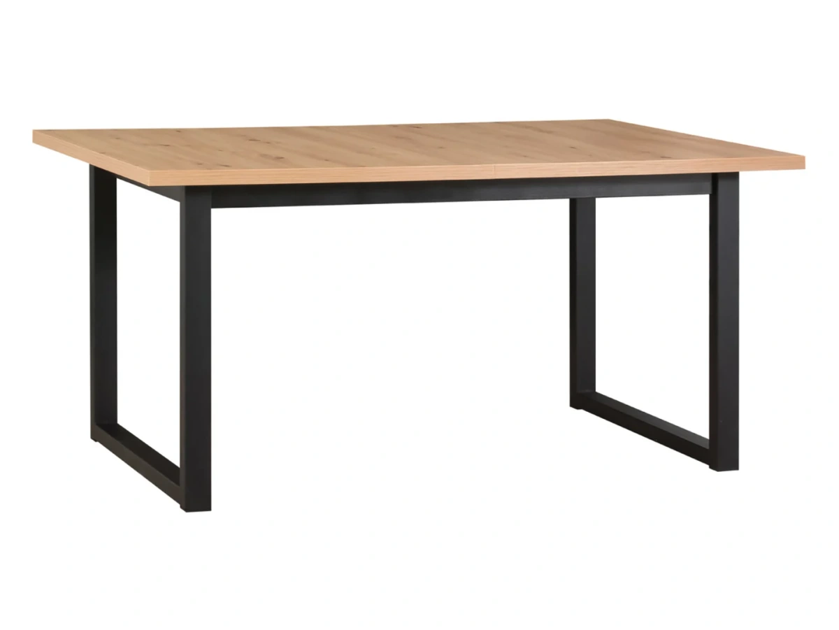 Stół rozkładany prostokątny Lankin 140-180/80 dąb artisan/czarny BRW