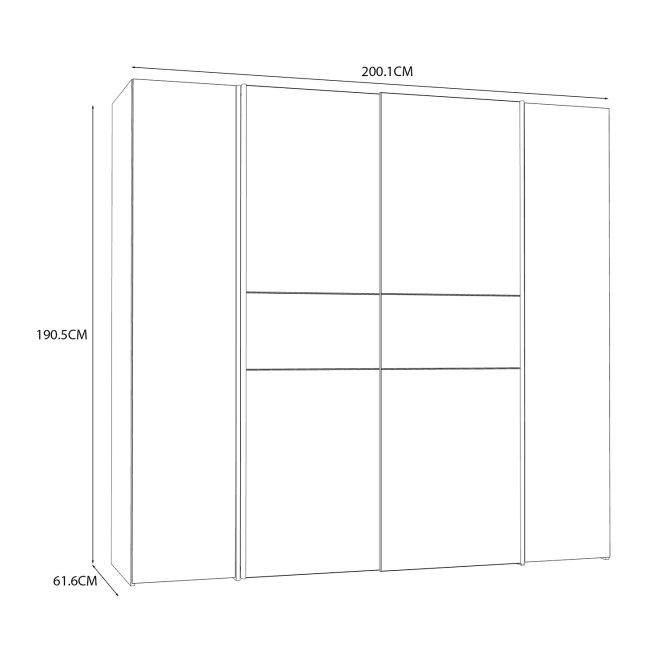 Szafa ubraniowa Narago KLTS62322-C830 Forte