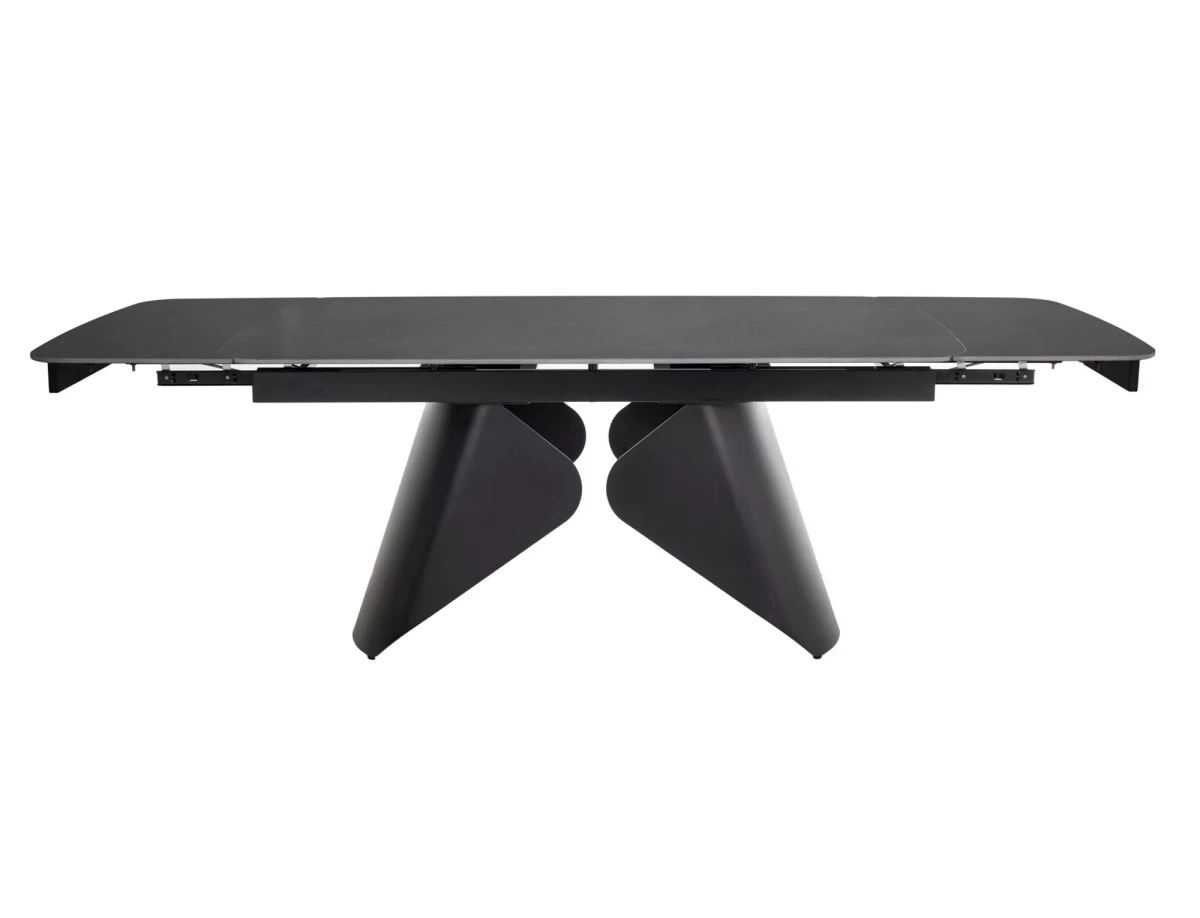 Stół Rozkładany ARMANDO (160-240)x90 Czarny Mat Nowoczesny Stylowy SIGNAL