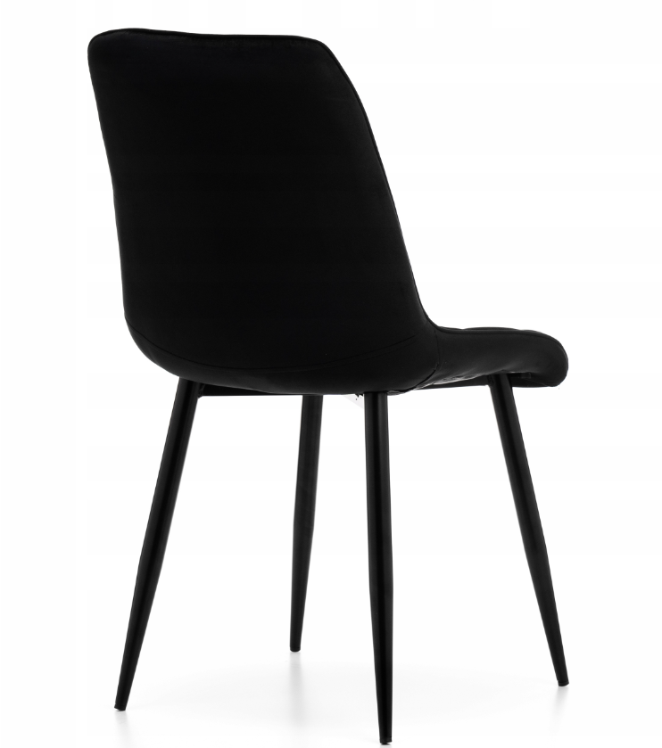 KRZESŁO CHIC VELVET CZARNY STELAŻ/CZARNY SIGNAL