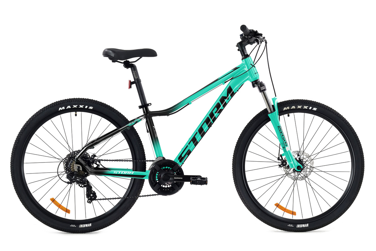 STORM SHARK 1.0 2D LADY CZARNO-TURKUSOWY KOŁA 29 2025 RAMA 17 GRATIS POMPKA