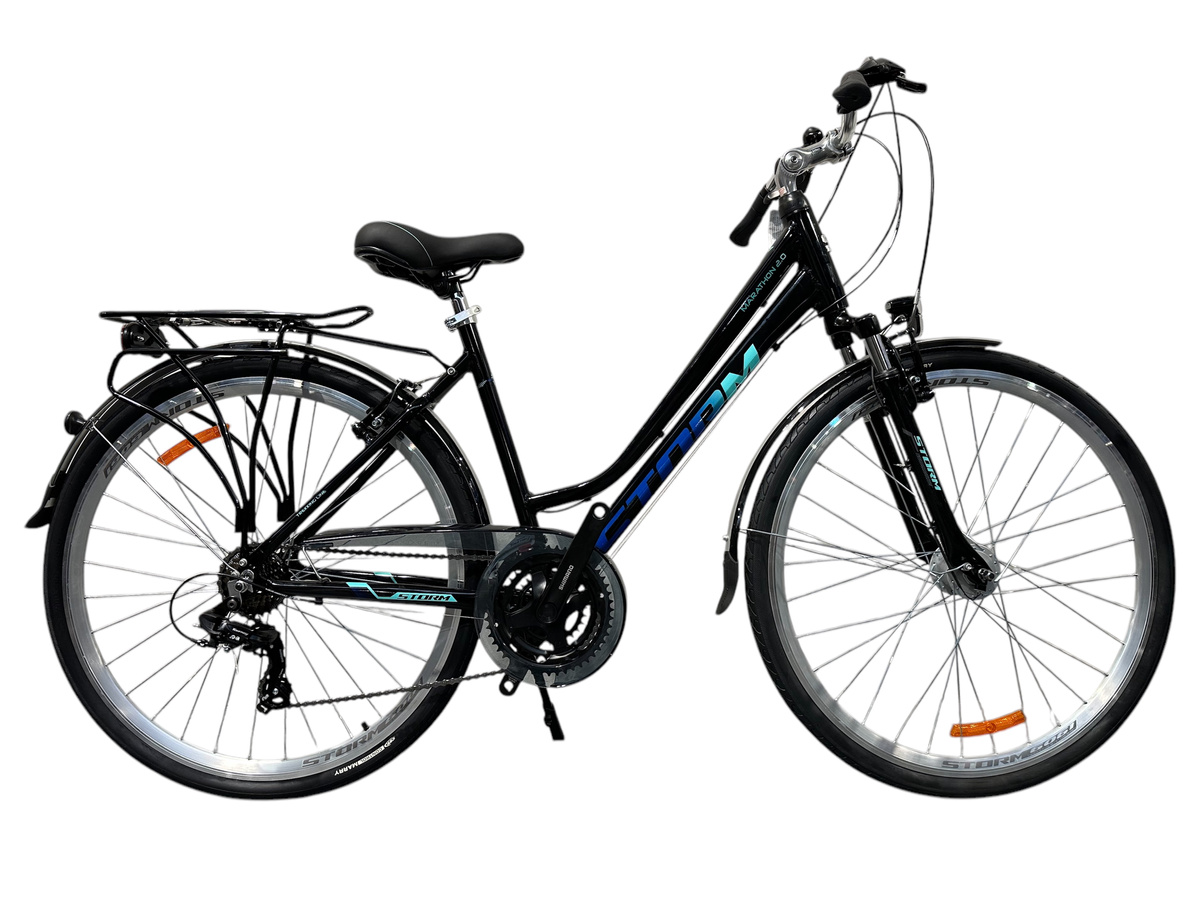 STORM MARATHON 2.0 LADY CZARNO-MIĘTOWY KOŁA 28 2025 RAMA 17 GRATIS POMPKA!